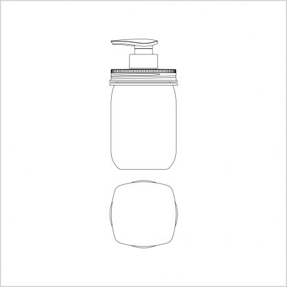 MASON JAR 500-3-S